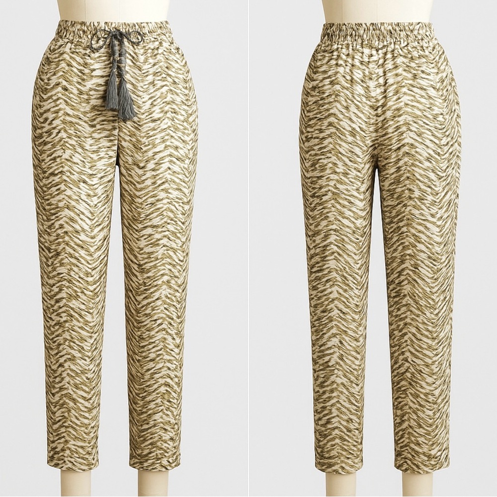 H&M Conscious Collection Tassel Print Women’s Pants – Size 2 (EUR 32)